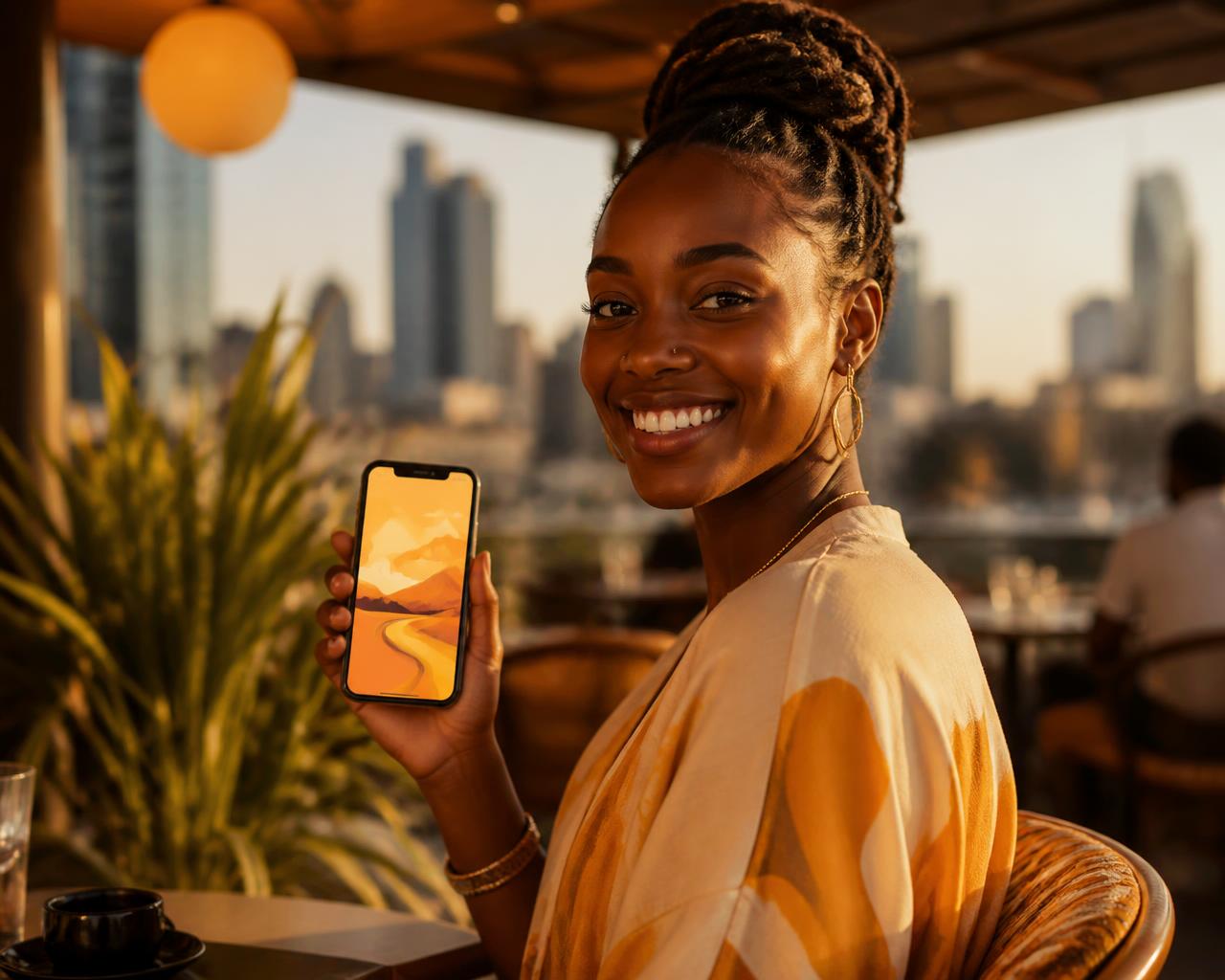Kenyan creators sharing campaigns on their phones